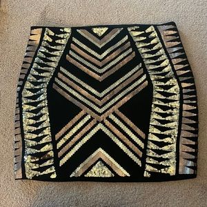 Express Sequin Skirt